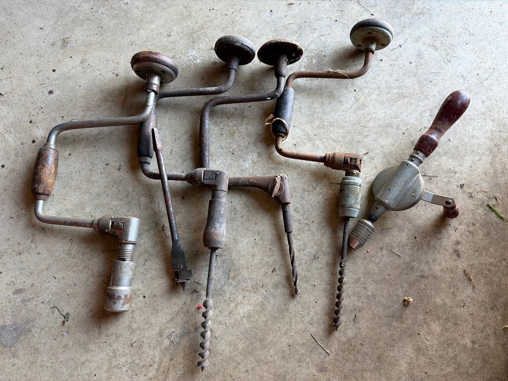Manual Brace Drills, Hand Drill, and Drill Bits