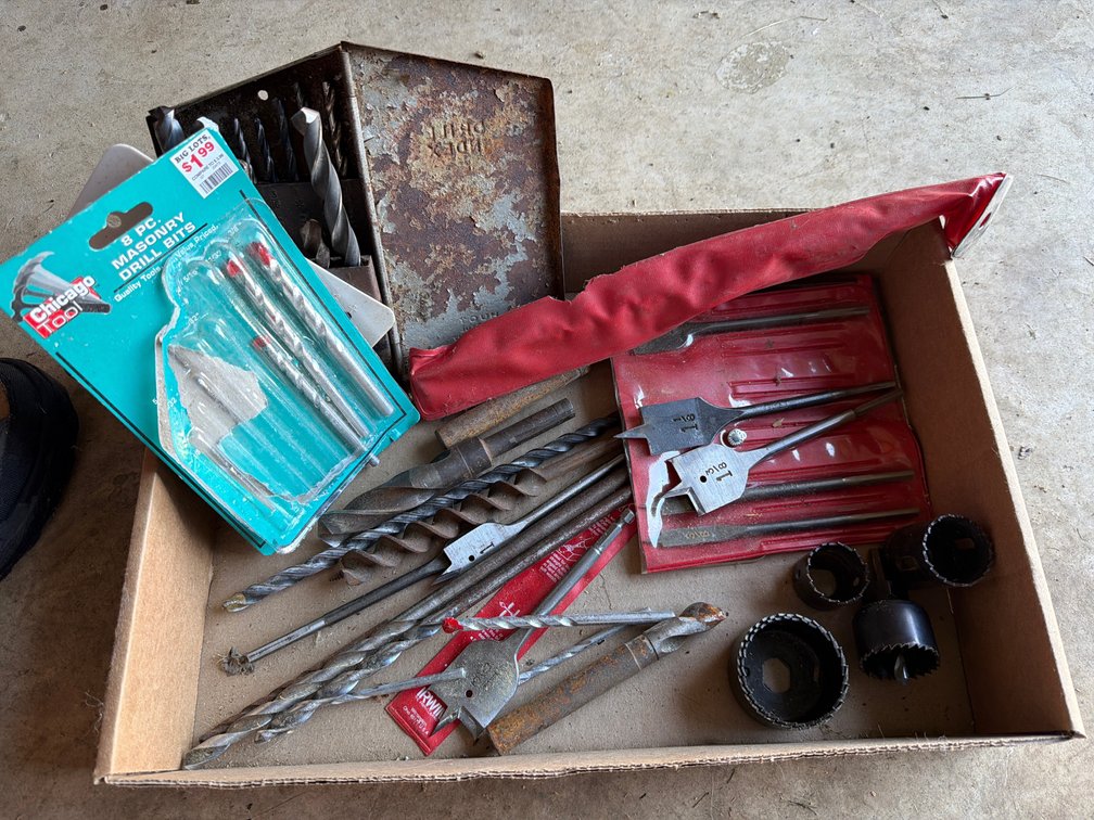 Drill Bits, Spade Bits, Auger Bits, and Hole Saws
