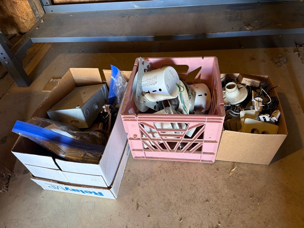 Recessed Can Lights, Outlets, and Electrical Supplies
