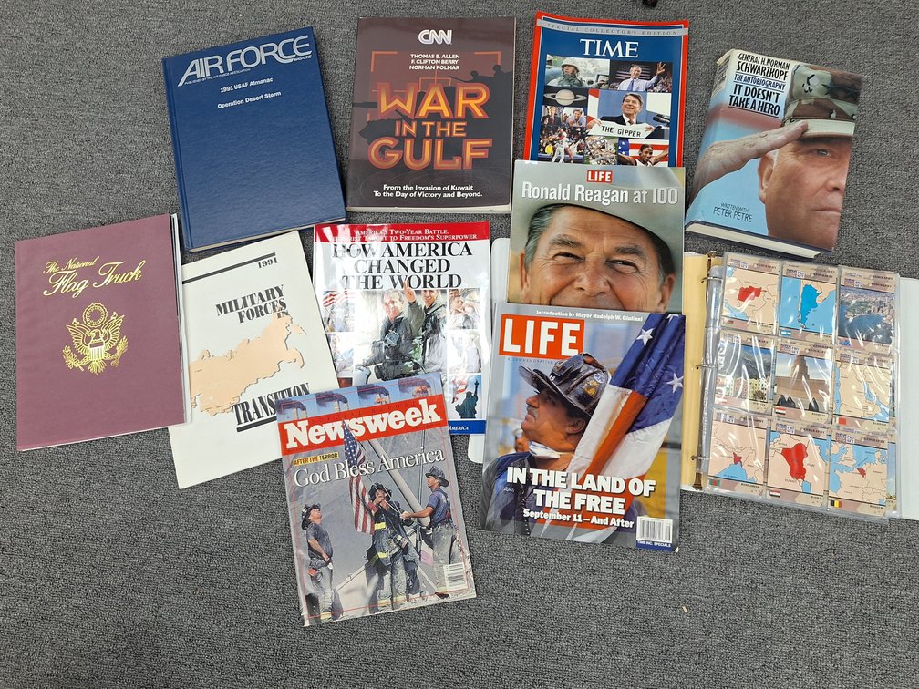Military and Historical Books, Magazines, and Trading Cards