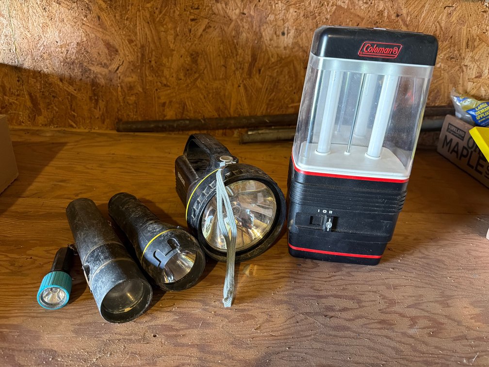 Fluorescent Lantern, Spotlight, and Handheld Flashlights