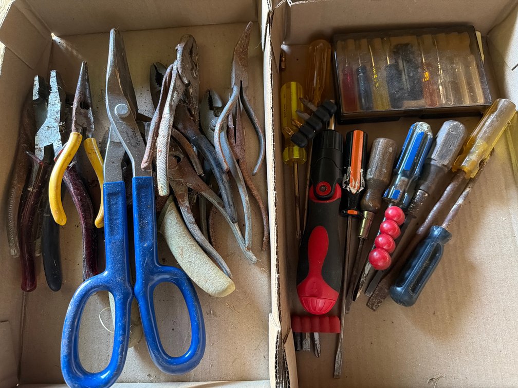 Tin Snips, Pliers, Screwdrivers, and More
