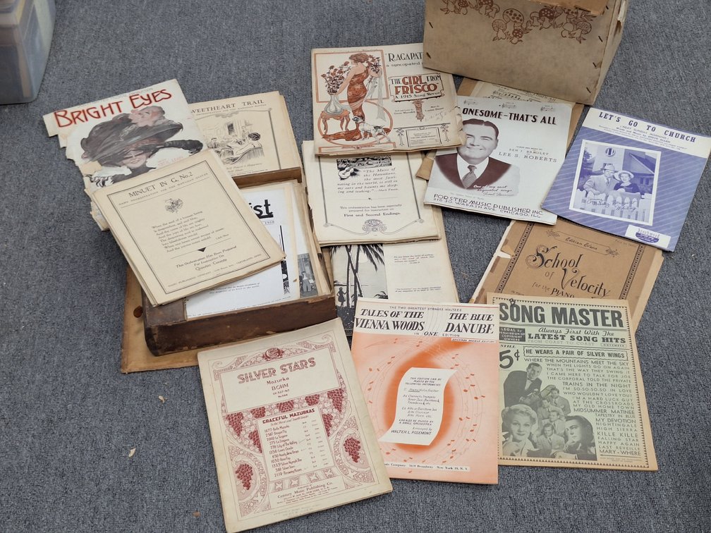 Antique Sheet Music, Songbooks, and The Guitarist Magazines
