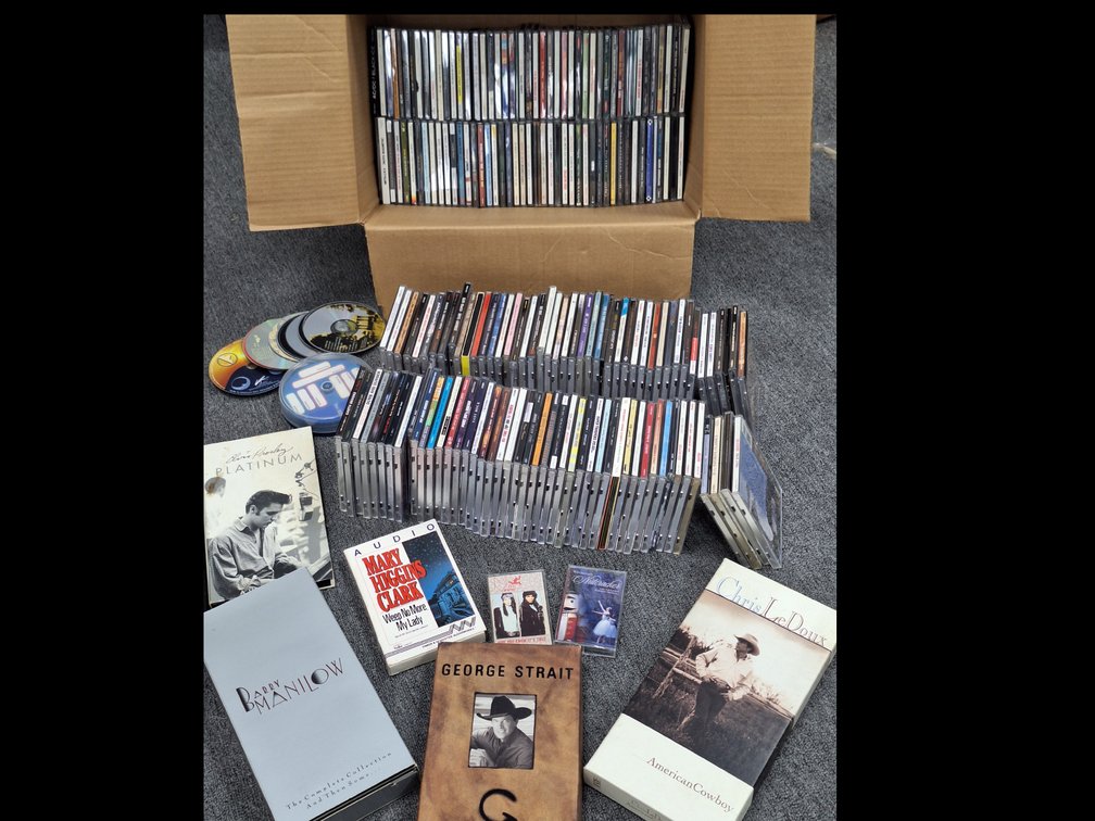 Music CDs, CD Box Sets, and Audio Cassettes