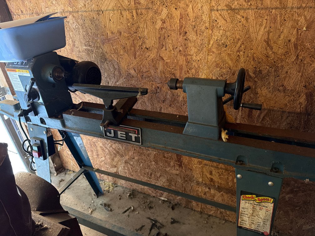 JET Woodworking Lathe on Stand