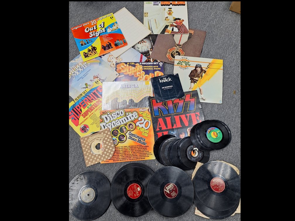 Vinyl LP Records, 45 RPM Singles, and 78 RPM Records