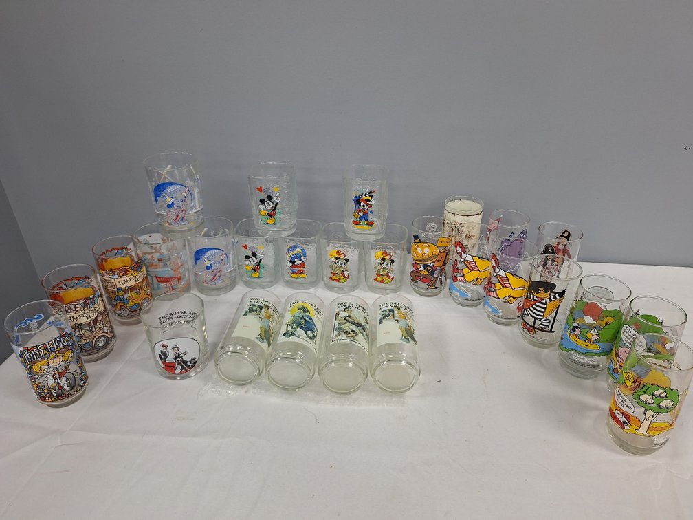 Character Glass Tumblers and Drinking Glasses