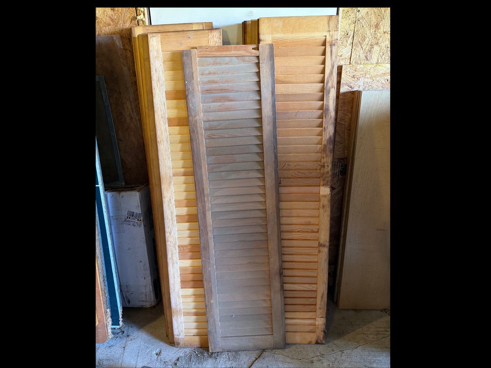 Wooden Louvered Shutter and Door Panels