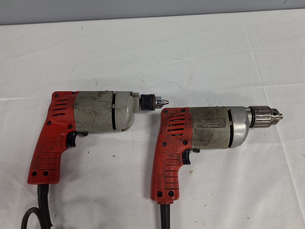 Milwaukee 0228-1 and 0222-1 3/8 in Hole-Shooter Drills
