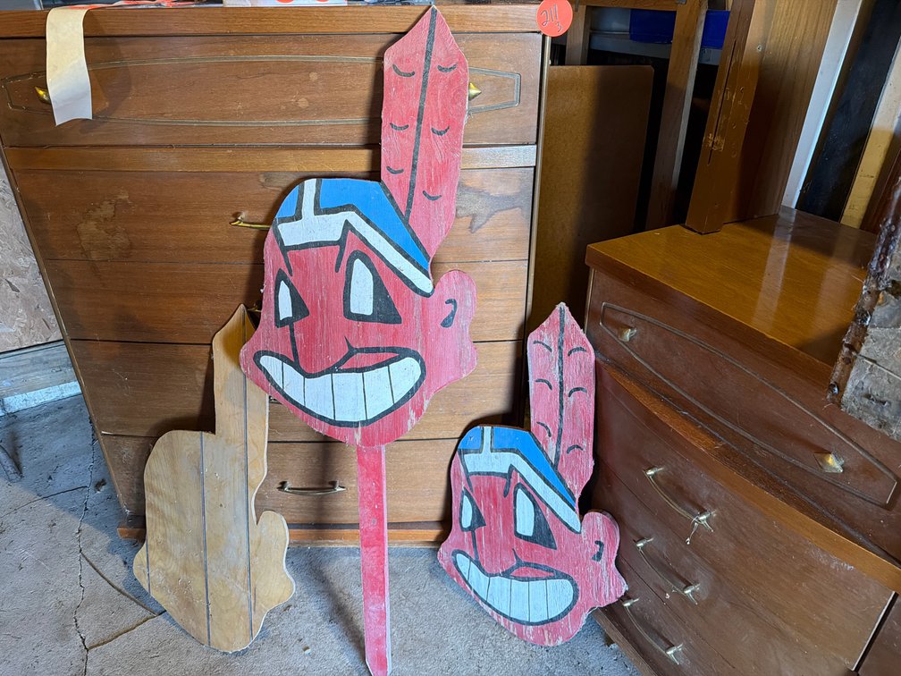 Hand-Painted Wooden Mascot Yard Sign and Cutouts
