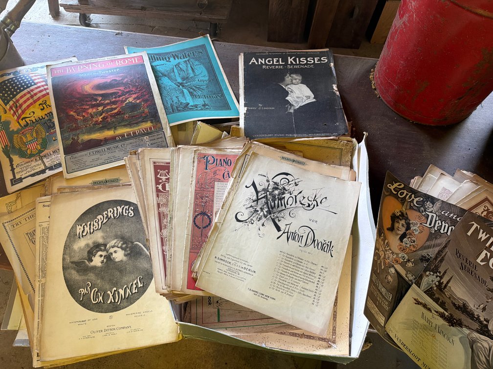 Printed Sheet Music Folios and Piano Scores
