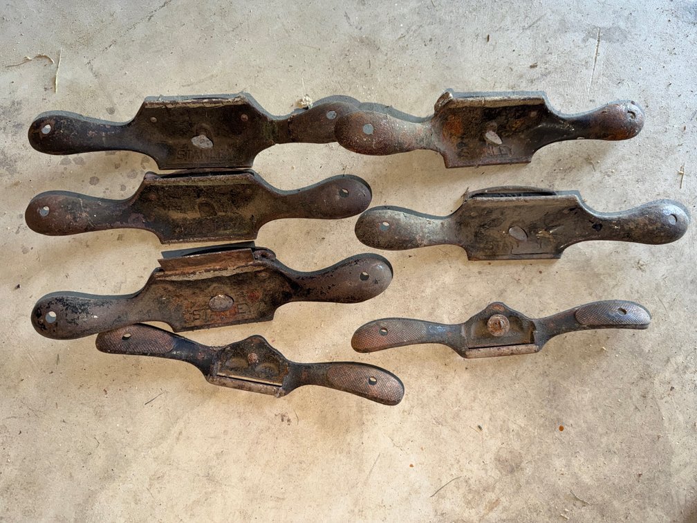 Stanley Cast Iron Spokeshaves and Cabinet Scrapers