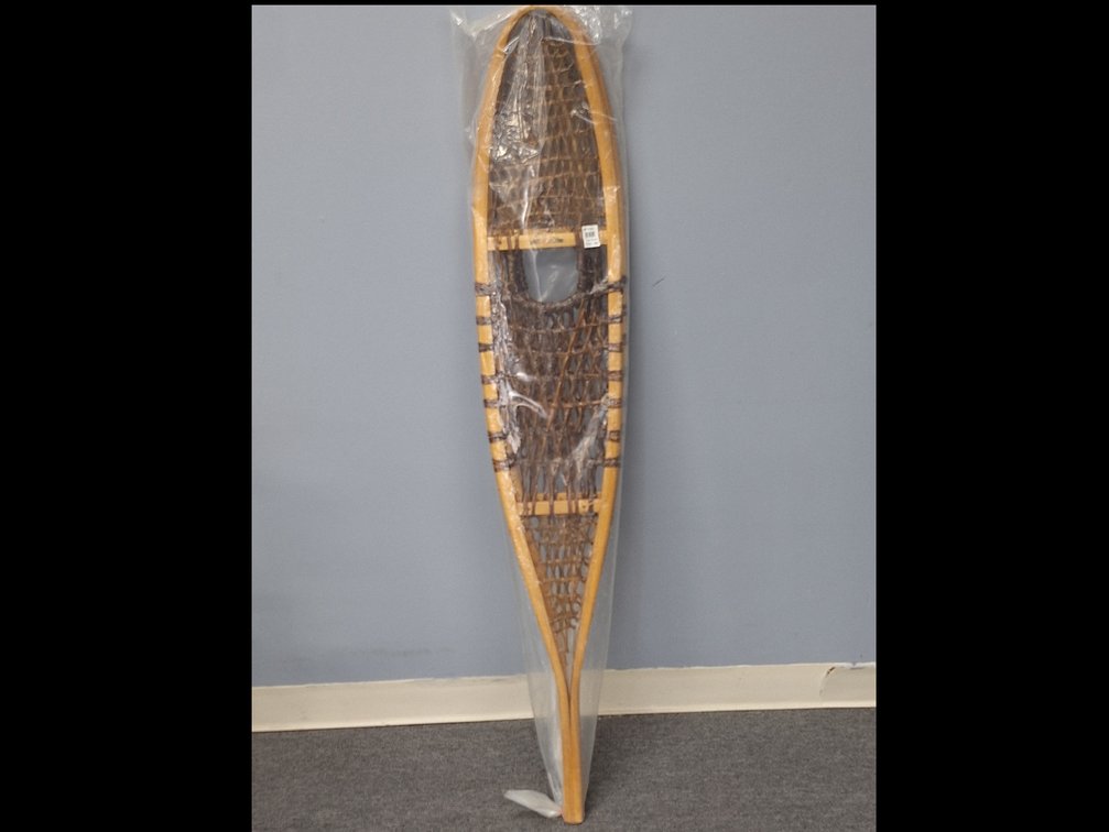 Vintage Cabela's 10x56 Alaskan Wood Snowshoes - New Old Stock (NOS) Sealed