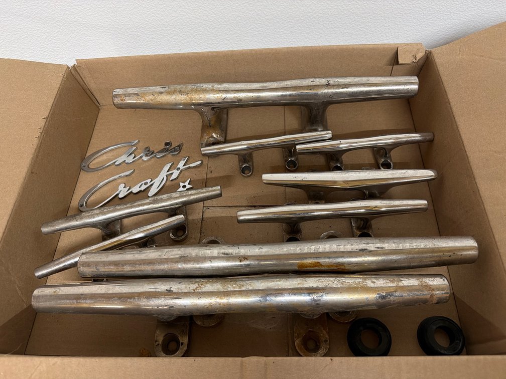 Metal Marine Boat Cleats and Script Emblems