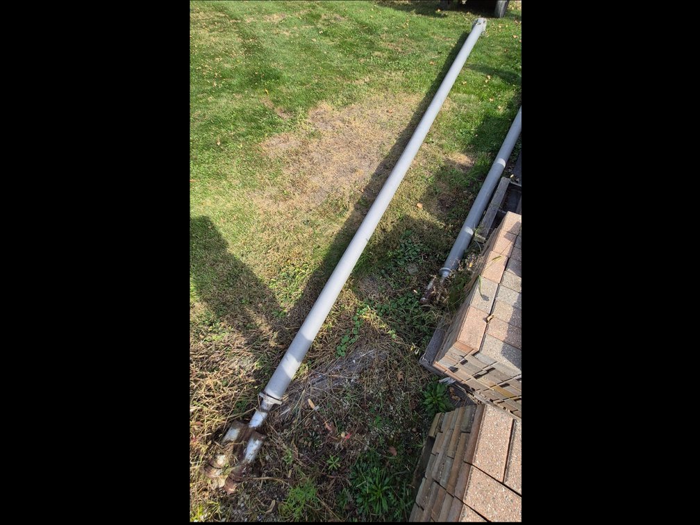 Metal Light Pole, Cast Base, and Clamp Assembly