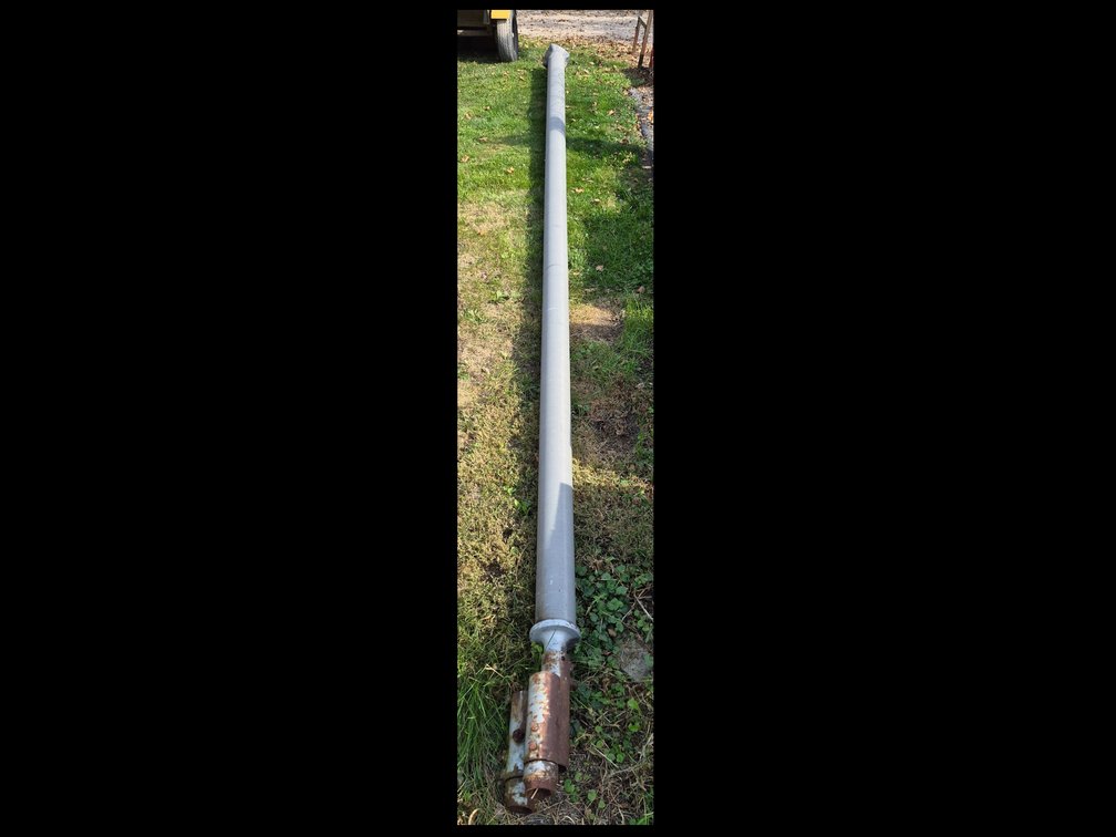 Gray Aluminum Light Pole with Cast Mounting Base