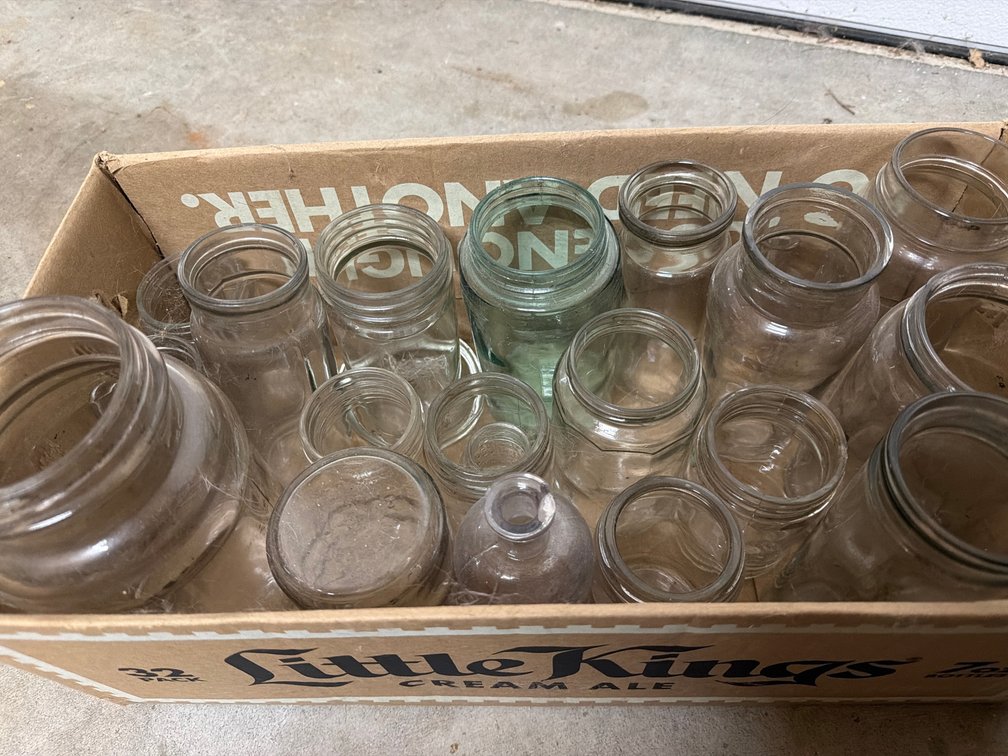 Glass Canning Jars and Bottles