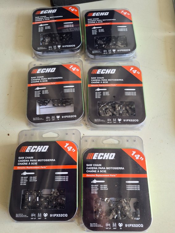 ECHO 14 In Chainsaw Saw Chains, 91PX52CQ