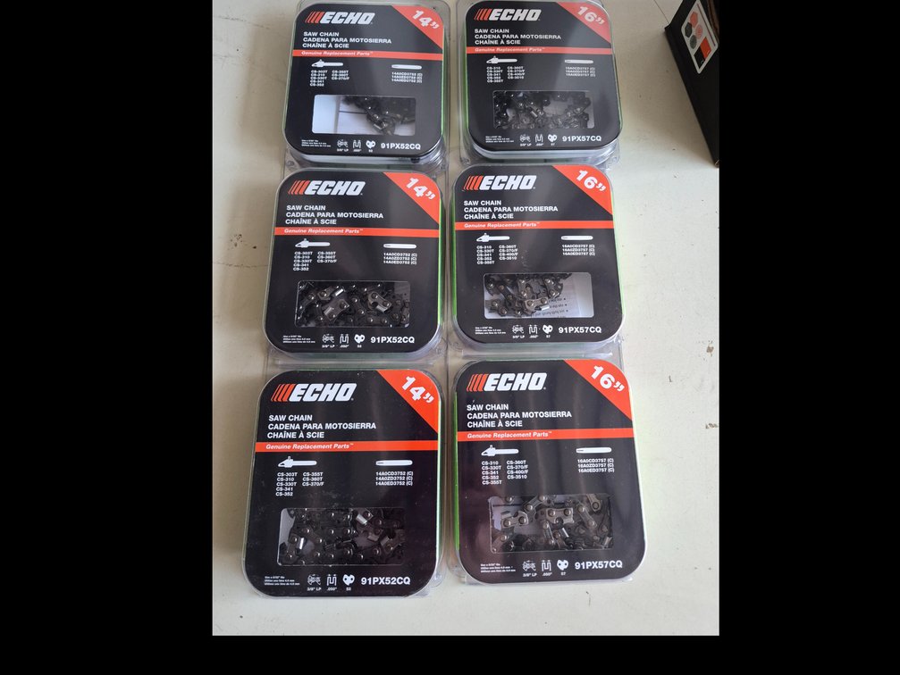 ECHO 91PX52CQ and 91PX57CQ 14" and 16" Chainsaw Chains