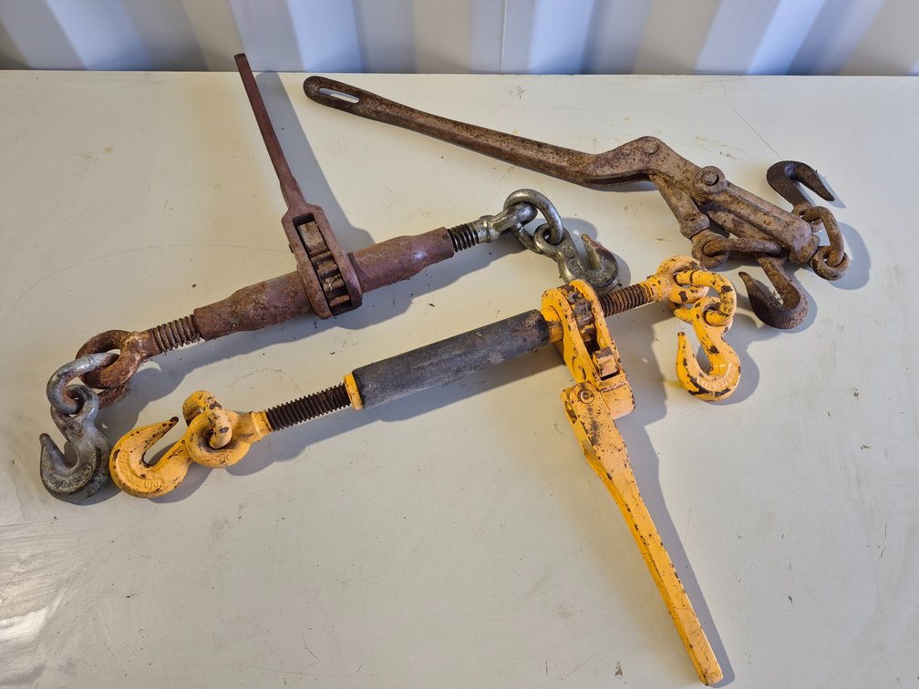 Steel Ratchet and Lever Chain Load Binders