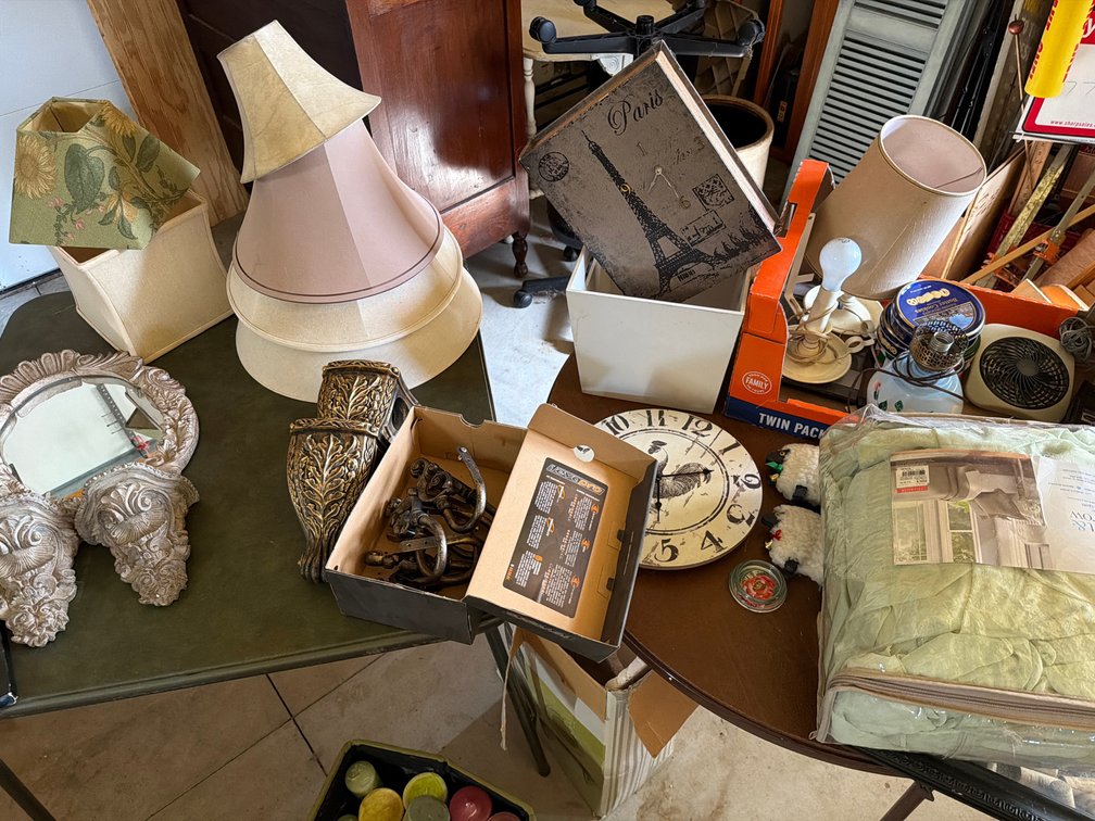 Lamps, Lampshades, Wall Decor, and Household Goods
