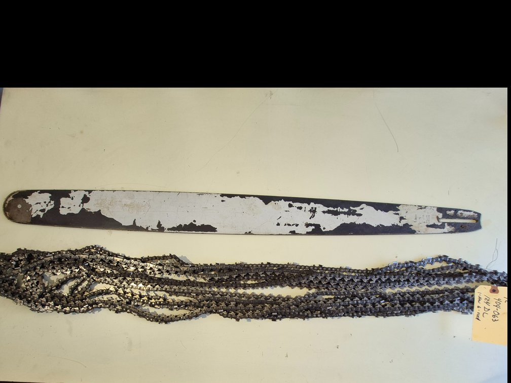 Sandvik G63R Chainsaw Guide Bar with Chains