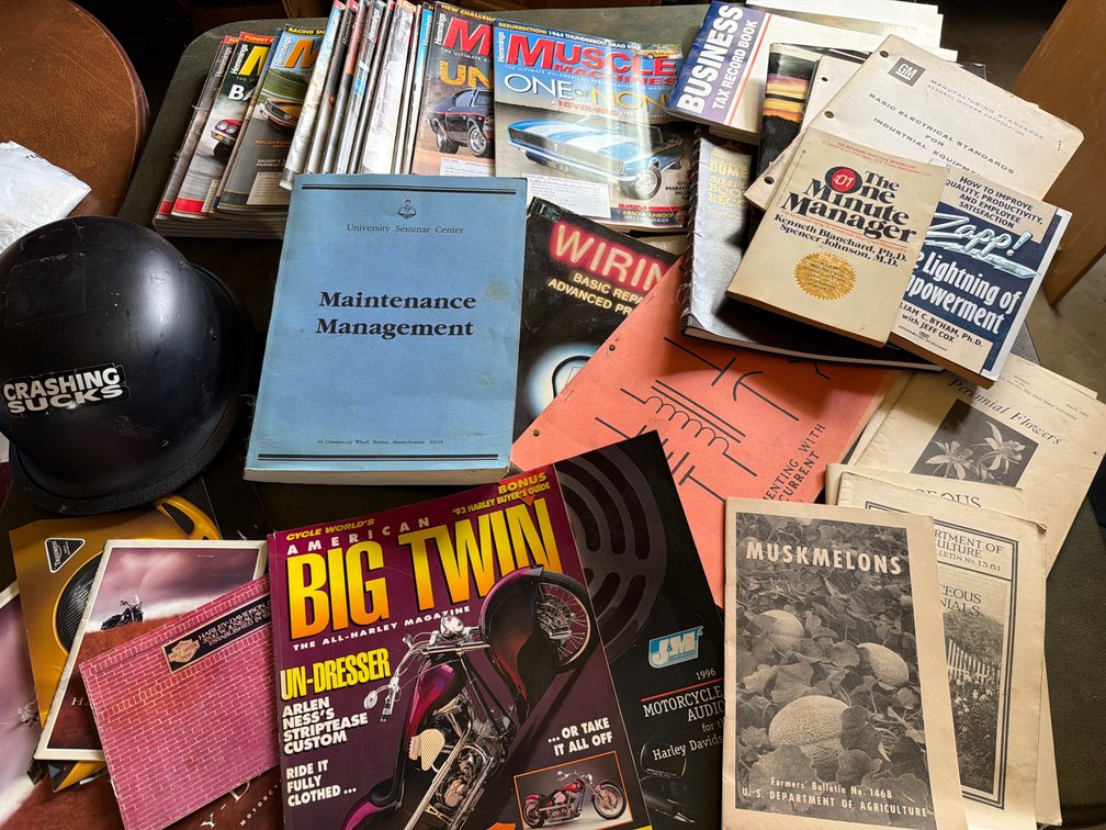 Motorcycle Helmet, Automotive Magazines, Manuals, and Books