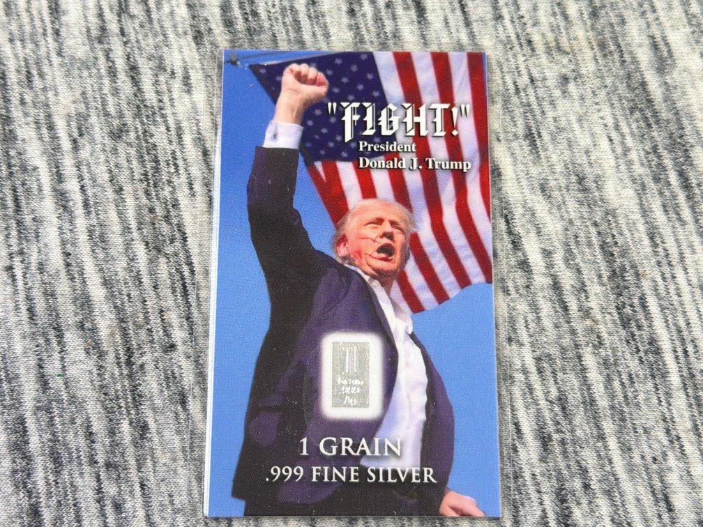 DONALD TRUMP 1GRAIN .999 SILVER