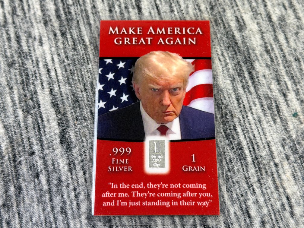DONALD TRUMP 1GRAIN .999 SILVER