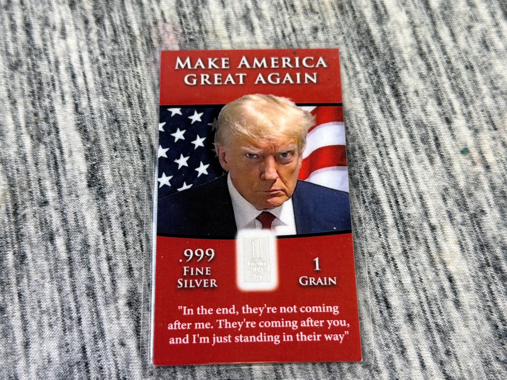 DONALD TRUMP 1GRAIN .999 SILVER