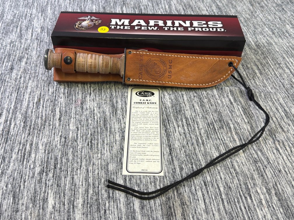 CASE XX MARINE CORPS KNIFE WITH SHEATH