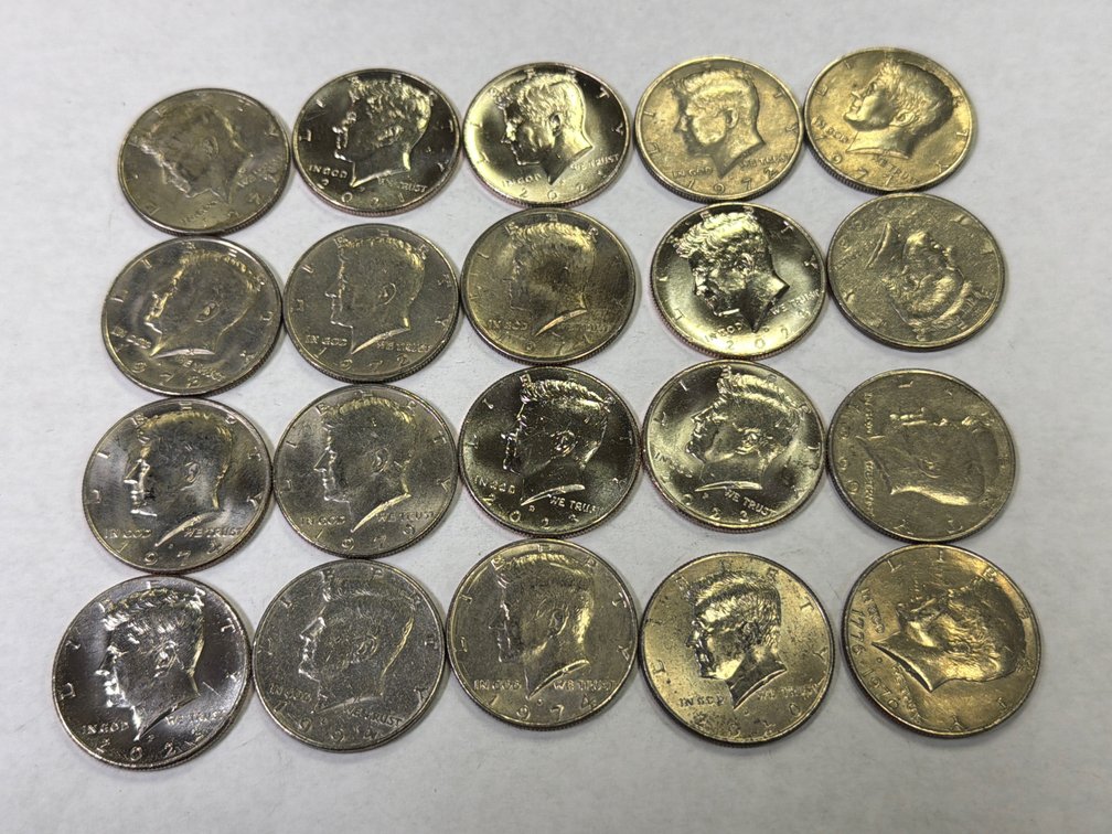(20) KENNEDY HALF DOLLARS