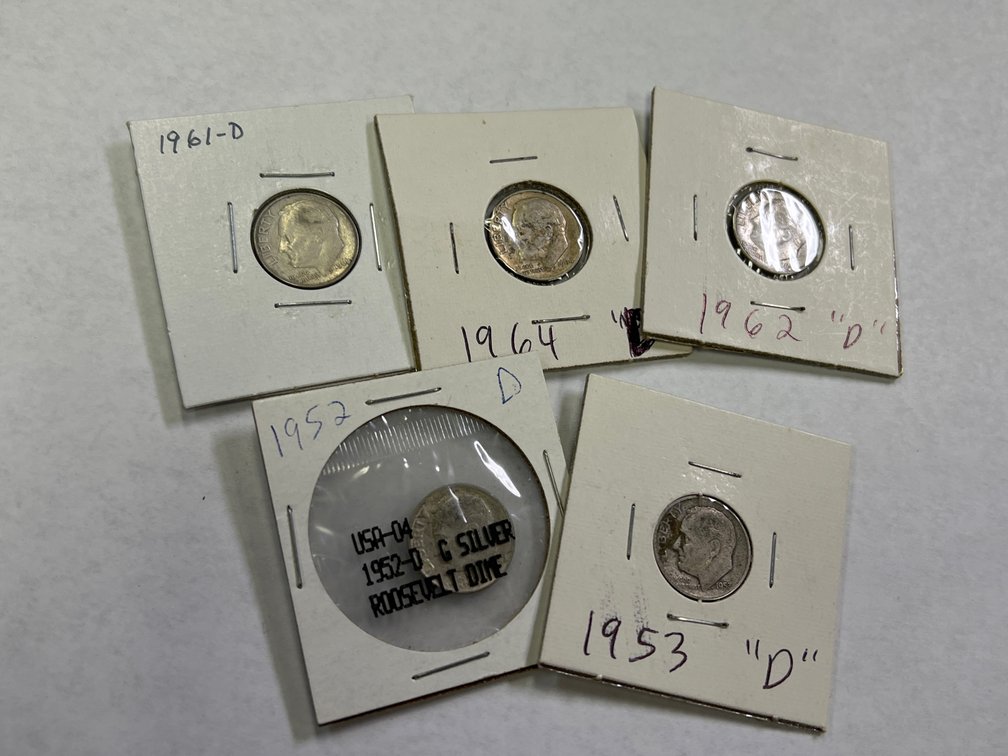 (5) ROOSEVELT DIMES