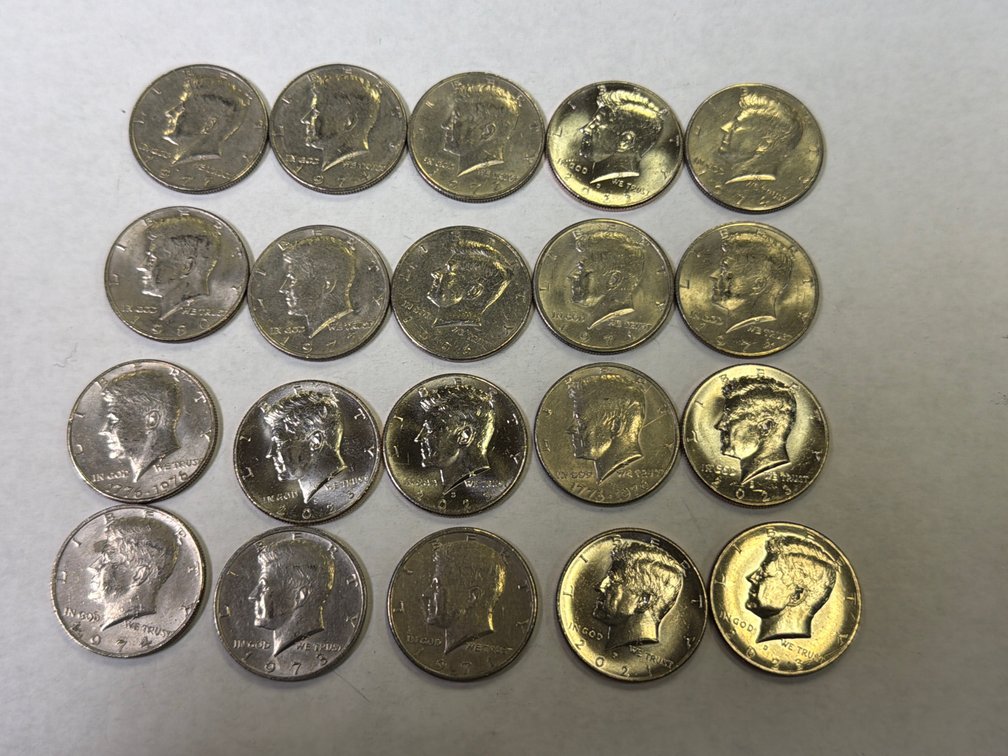 (20) KENNEDY HALF DOLLARS