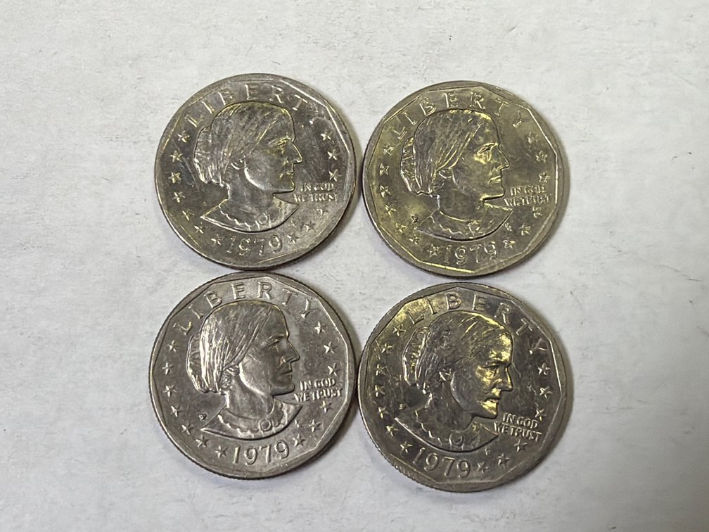 4 SUSAN B ANTHONY DOLLARS