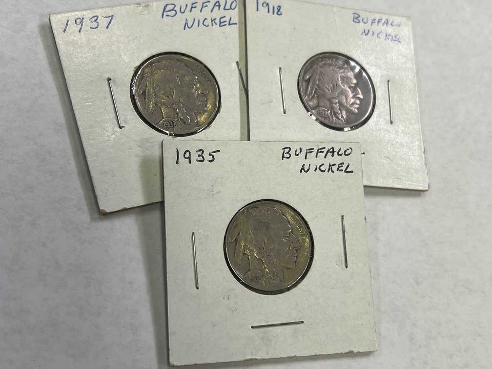 (3) BUFFALO NICKELS