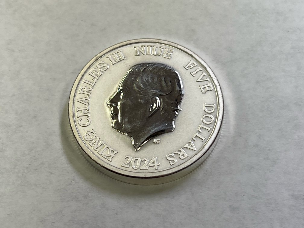 2024 NIUE TURTLE 2 OZ SILVER COIN
