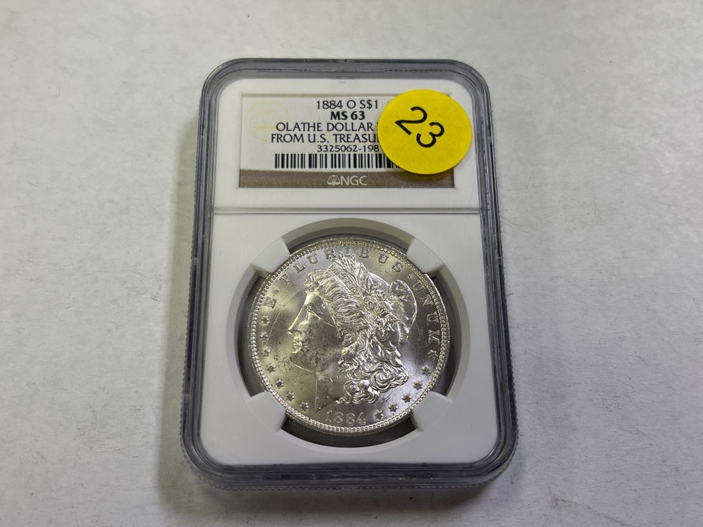 1884-O MORGAN SILVER DOLLAR