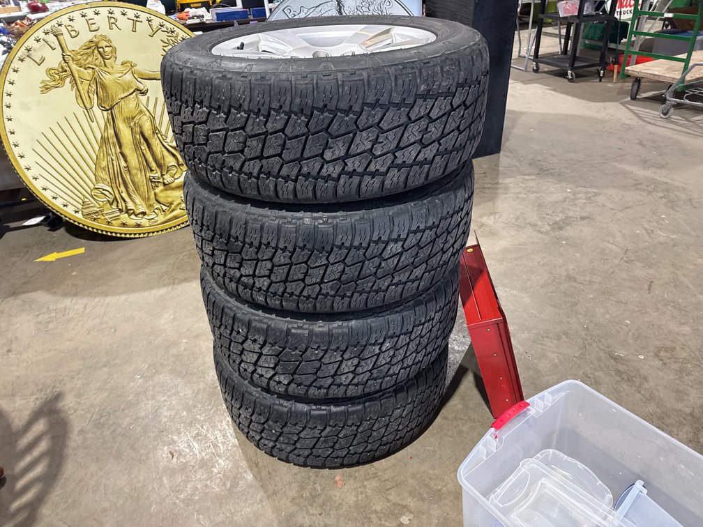 SET OF (4)2019 SILVERADO  TERRA GRAPPLER 275/55R20 TIRES AND CHEVY WHEELS