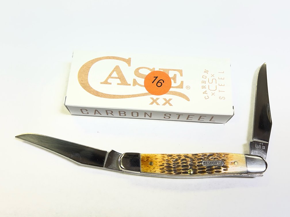 CASE XX BURNT AMBER BONE ROGERS JIG MUSKRAT