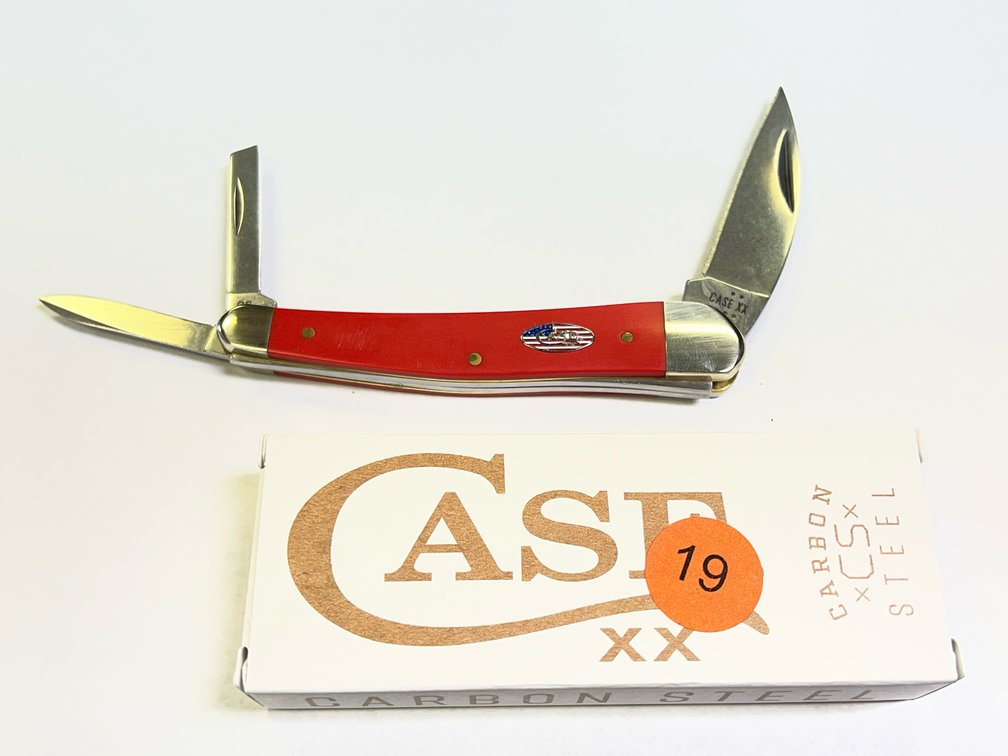 CASE XX AMERICAN WORKMAN RED SYNTHETIC SMOOTH SEAHORSE KNIFE