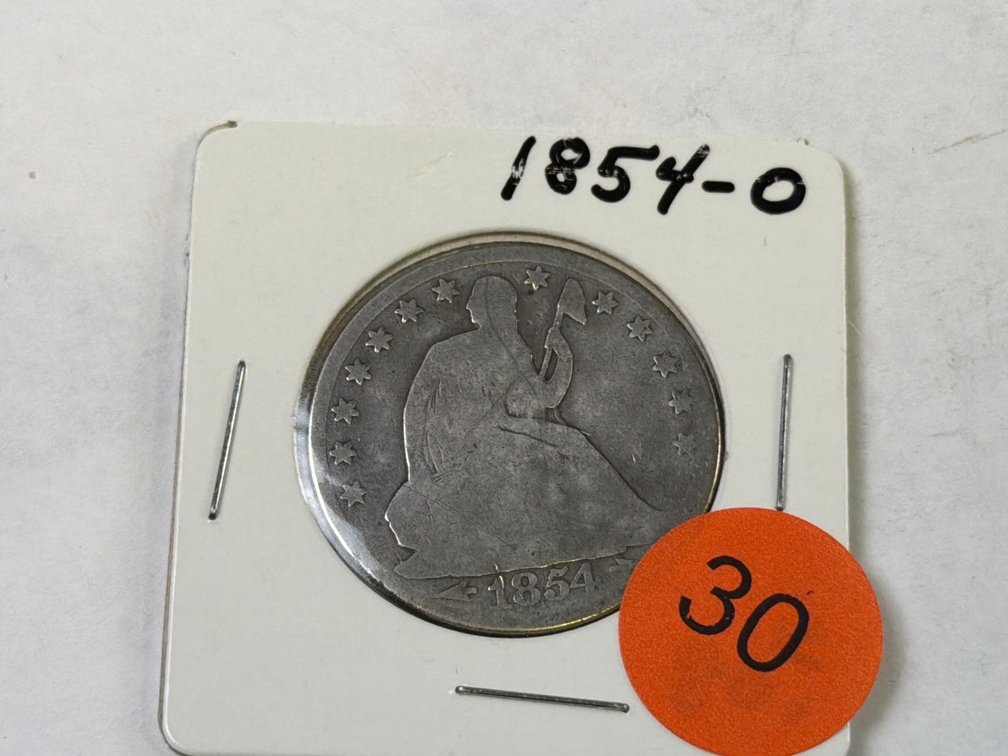 1854 O SEATED LIBERTY HALF DOLLAR