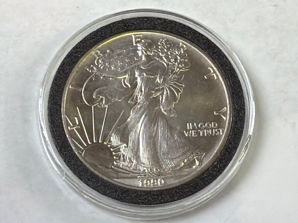 1990  AMERICAN SILVER EAGLE DOLLAR