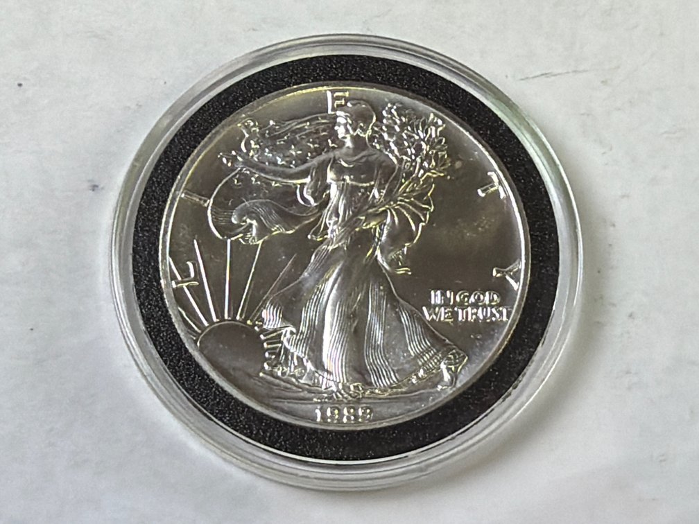 1989 AMERICAN SILVER EAGLE DOLLAR