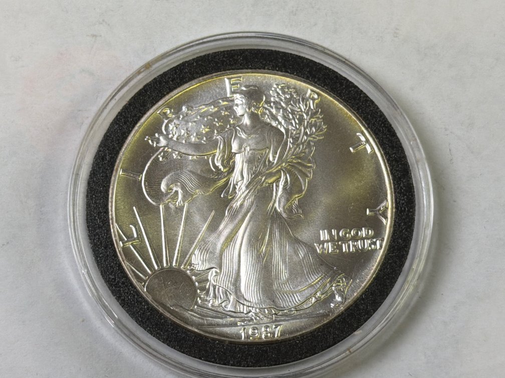 1987  AMERICAN SILVER EAGLE DOLLAR