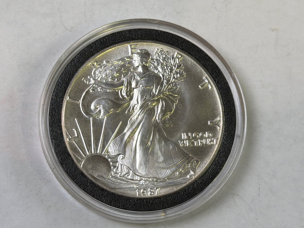 1987  AMERICAN SILVER EAGLE DOLLAR