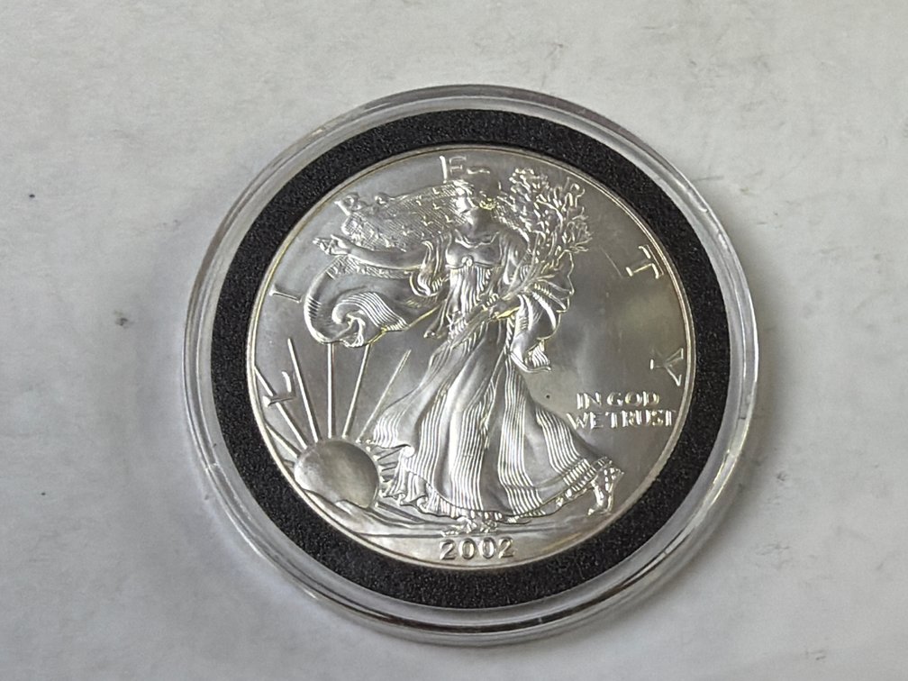 2002  AMERICAN SILVER EAGLE DOLLAR