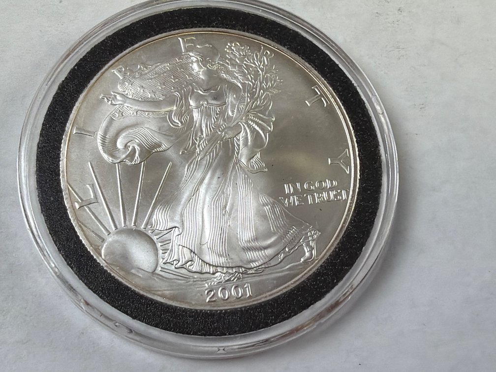 2001  AMERICAN SILVER EAGLE DOLLAR