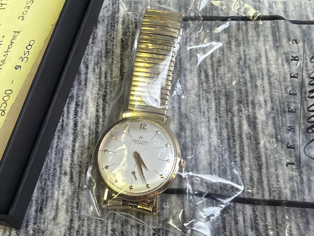 HAMILTON 14k UNION CARBIDE CORP. WATCH