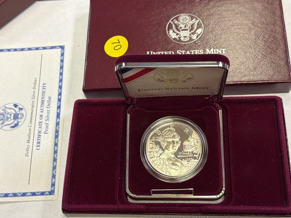 DOLLEY MADISON COMMEMORATIVE SILVER DOLLAR